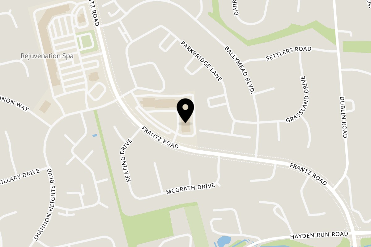 Map showing the location of Beirut Bitez on 5720 Frantz Rd in Dublin